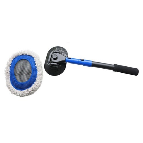 モップ 15度カーブ 伸縮 洗車モップ 洗車用