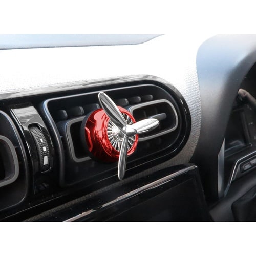 カーフレグランス プロペラ型 芳香剤 レッド