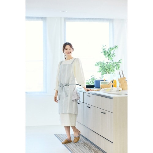 エプロン レオン vieressa グレー