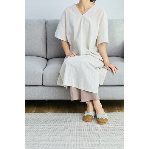 スリッパ リッセ ルームシューズ グリーン