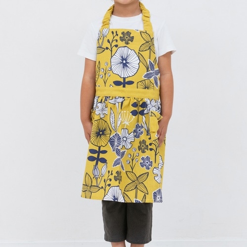 エプロン レオン ベーシック キッズ イエロー