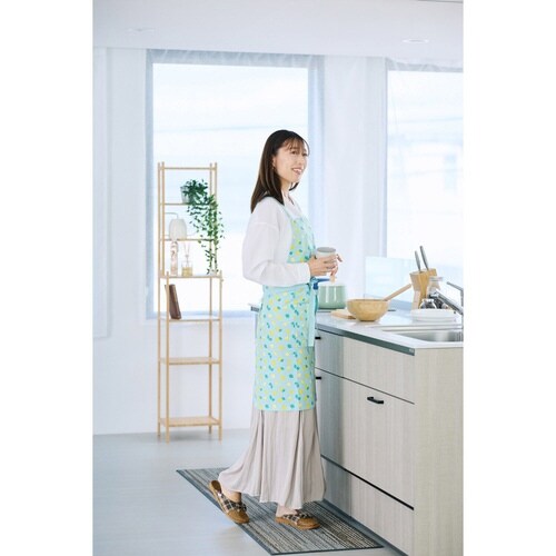 エプロン vieressa エーデ ライトブルー