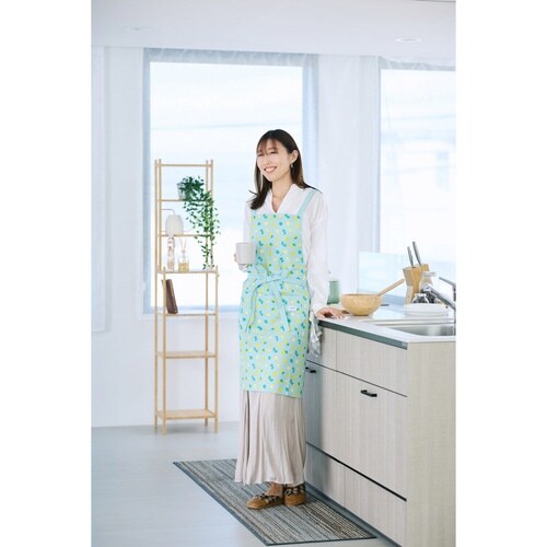 エプロン vieressa エーデ ライトブルー