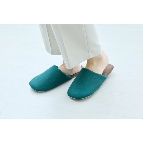 スリッパ ディジョン ルームシューズ S グリーン
