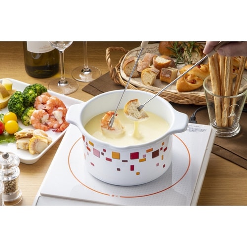 天ぷら鍋 16cm IH対応 蓋付き ホーロー製