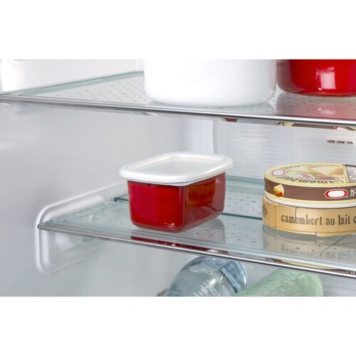 保存容器 350ml ホーロー レッド