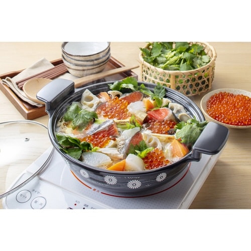 季節鍋 24cm IH対応 ホーロー味わい鍋 安土