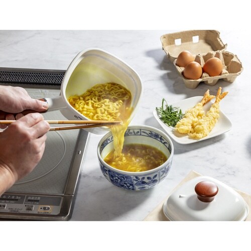 角型片手鍋 14cm IH対応 ホーロー製