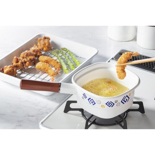 角型片手鍋 14cm IH対応 ホーロー製