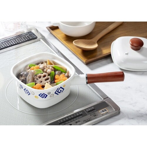 角型片手鍋 14cm IH対応 ホーロー製