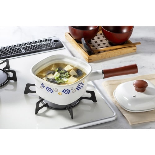 角型片手鍋 14cm IH対応 ホーロー製