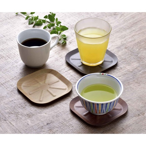 コースター ラミネウェア 白木目