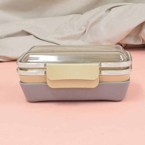 お弁当箱 グレー