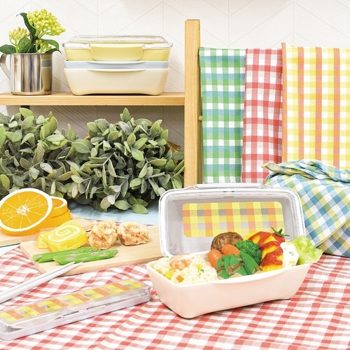 ランチクロス プラッドランチクロス レッドグレー