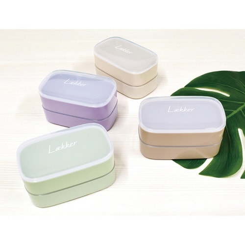 弁当箱 2段 520ml レカ オフホワイト