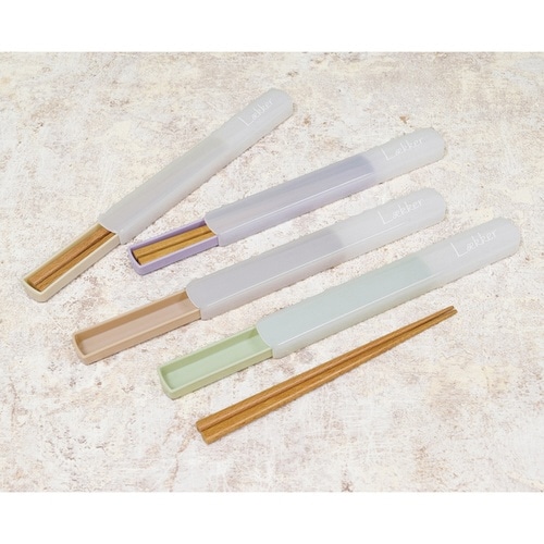 箸箱セット 箸 18cm レカ ライトブラウン