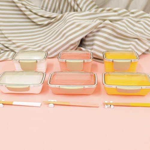 お弁当箱 キャルブレドームランチボックス イエロー