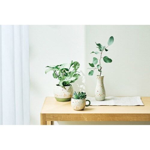 植木鉢 チェリッシュポット 3号用 ホワイト