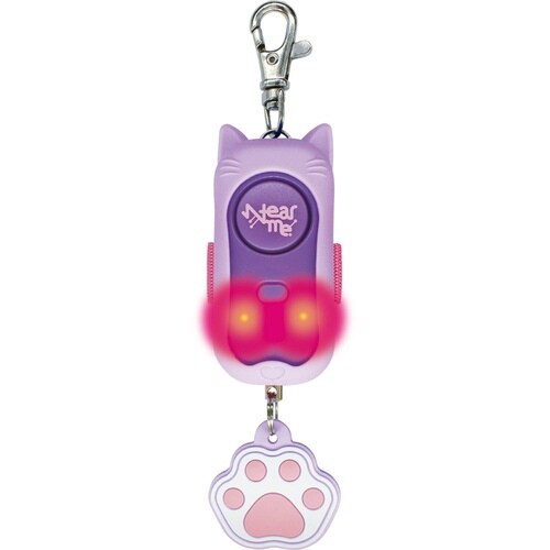 防犯ブザー 耐衝撃非常用ブザー ニアミー パープル