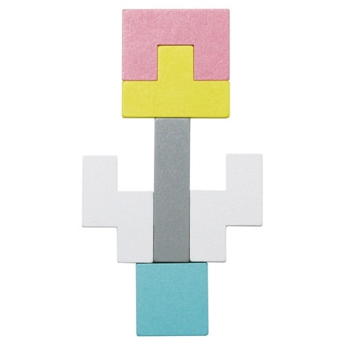 知育玩具 イクモク木製知育パズル 四角形 6歳