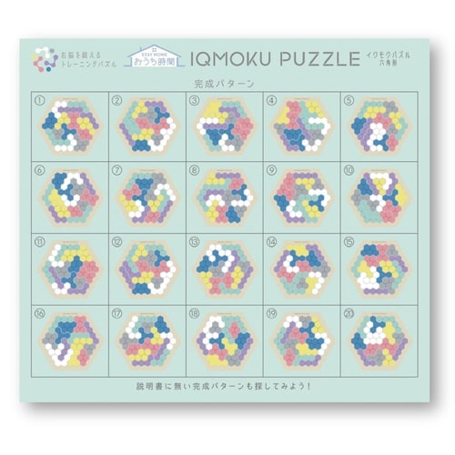 知育玩具 イクモク木製知育パズル 六角形 6歳