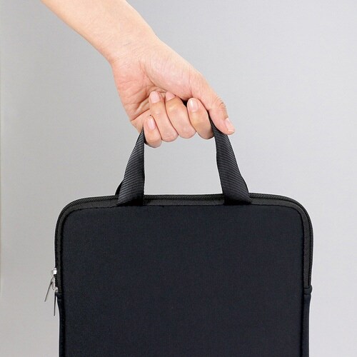 PCケース 大きく開くクッション付き ブラック