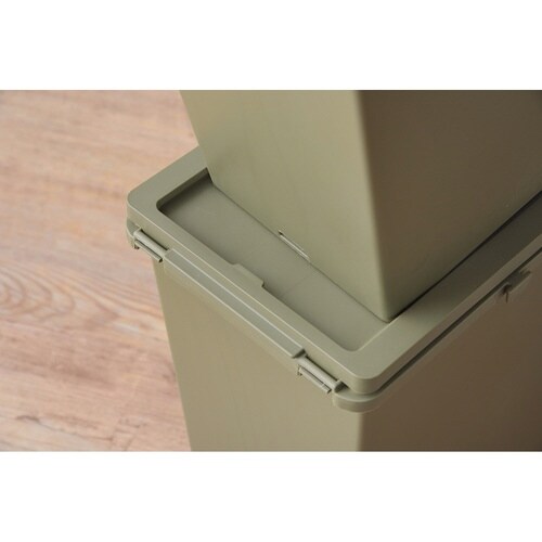 ゴミ箱 20L スリムコンテナ グリーン