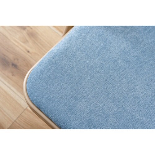 折りたたみ椅子 座面高48cm ブルー