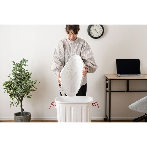 ゴミ箱 タフカン 60L 大容量 屋外 ホワイト