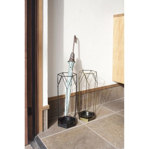 傘立て 屋内 スチール スリム ブラック