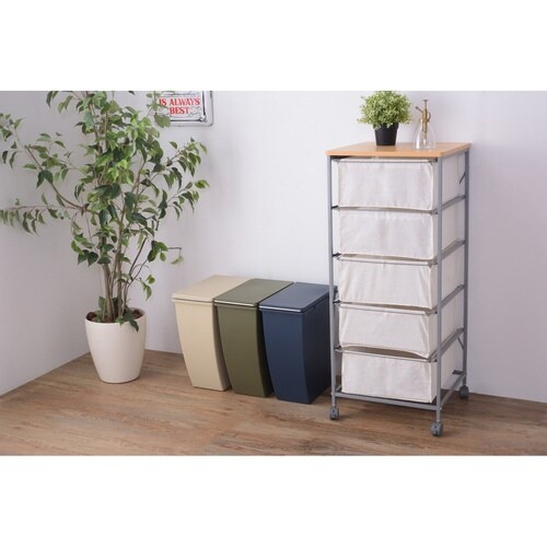 ゴミ箱 20L スリムコンテナ ネイビー