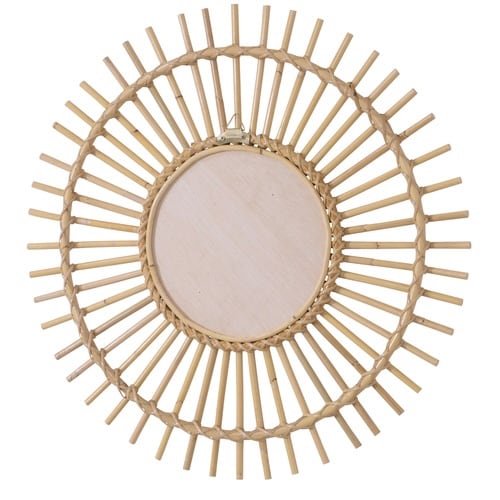 ミラー 幅60cm ラタン 籐 かがみ 鏡