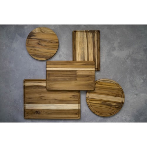 木製まな板 丸型 23cm 抗菌 リバーシブル