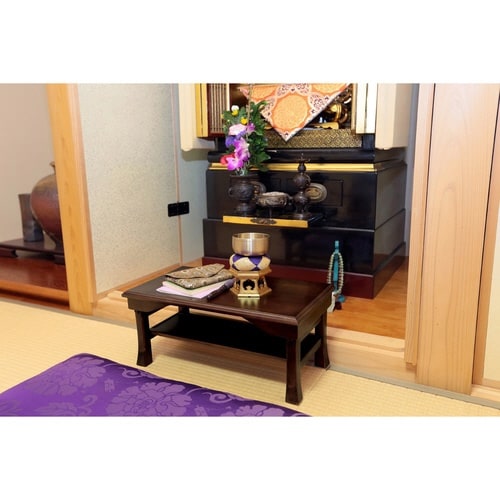 折りたたみ便利机 ミニ 25×45cm ブラウン