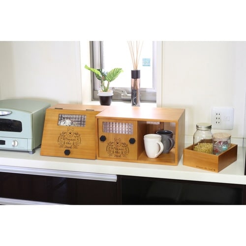 カウンター上収納 プーさんのショーケース小物収納庫