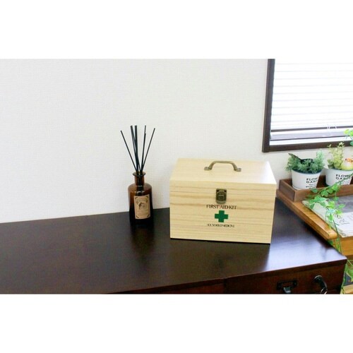 救急箱 天然木 仕切り トレー 桐
