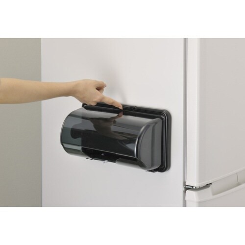 キッチンペーパーホルダー マグネット式 ブラック