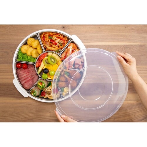 オードブル皿 39cm 仕切り皿 プラスチック