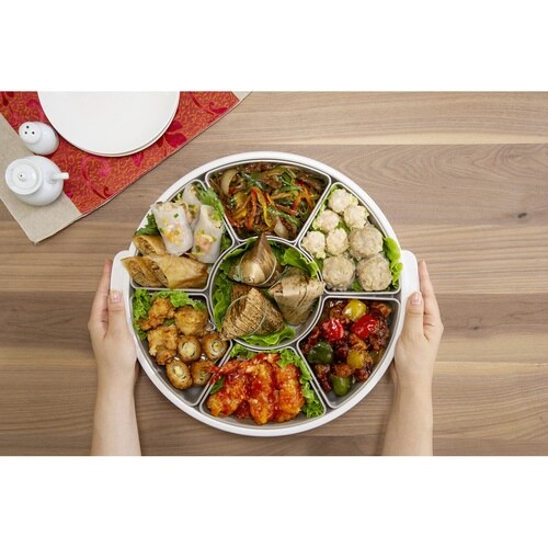 オードブル皿 39cm 仕切り皿 プラスチック