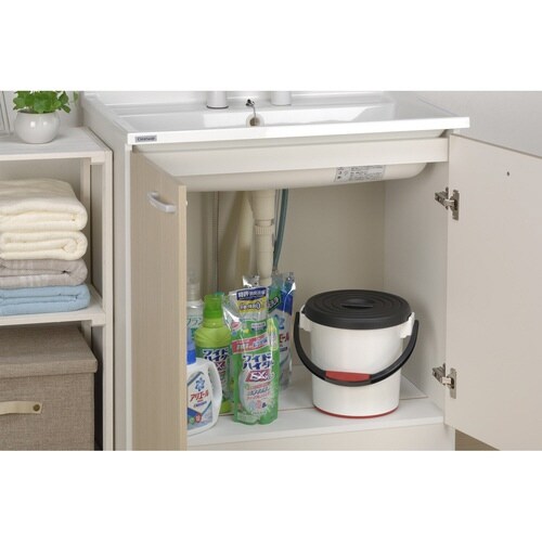 バケツ 5L スプラッシュ ふた付き ホワイト