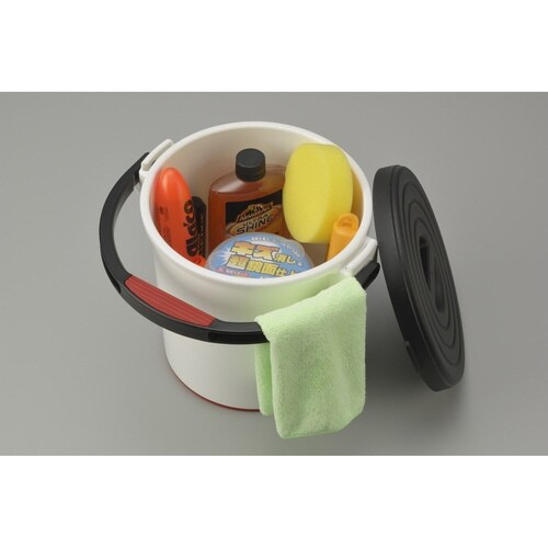 バケツ 5L スプラッシュ ふた付き ホワイト