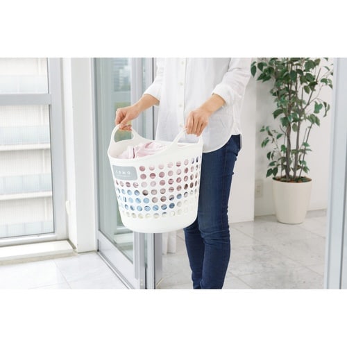 ランドリーバスケット コモバスケット ホワイト