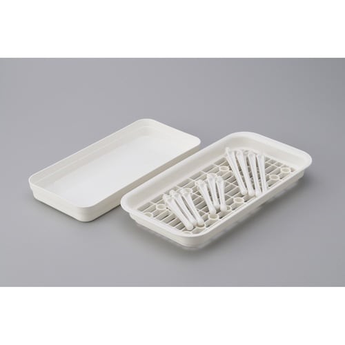 水切りカゴ ボトルスタンド付き コンパクト