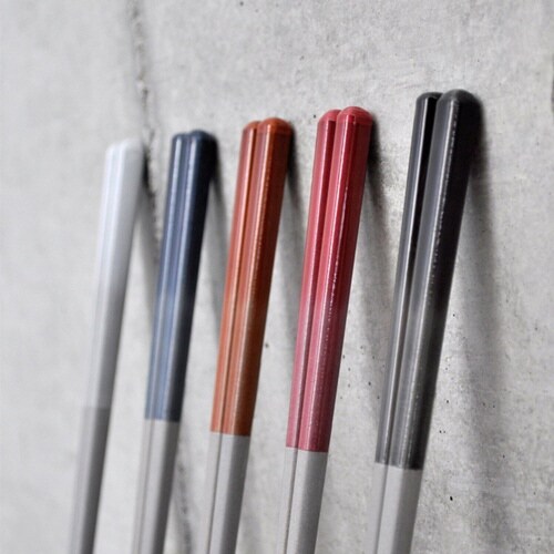 箸 23cm TONES 天然木 日本製 オレンジ