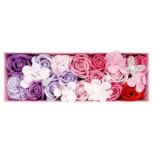 入浴剤 フラワーボックス ピンク×パープル