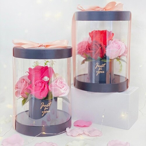 入浴剤 エレガントアレンジ ソープフラワー レッド