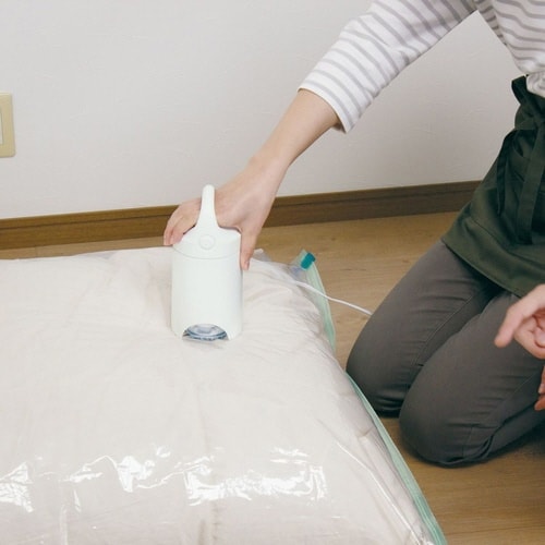 衣類圧縮袋 そのまま吊るせる圧縮袋 ショート丈