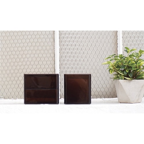 トイレ収納 トイレ掃除シートケース ブラウン