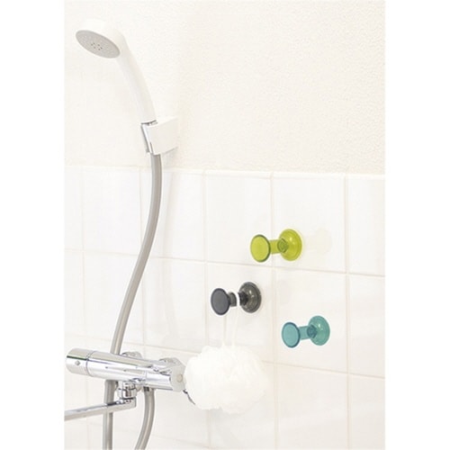 お風呂収納 バスフック グリーン