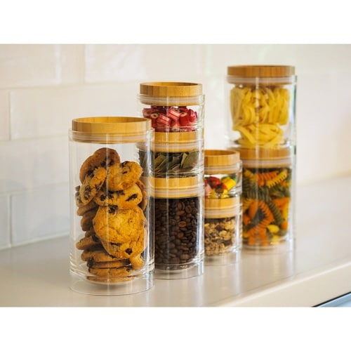 保存容器 150ml 重なるキャニスター バンブー